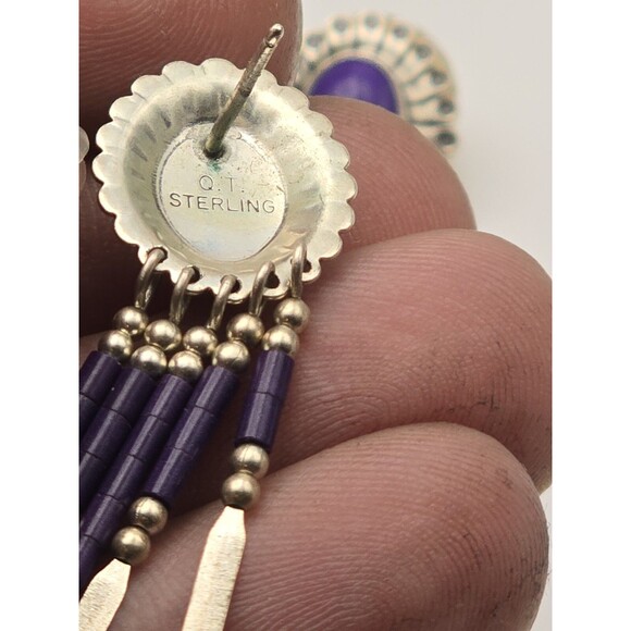 Vintage Arnold Maloney, QT & STG Sterling Silver & Sugilite Concho Jewelry Set – - Picture 7 of 11